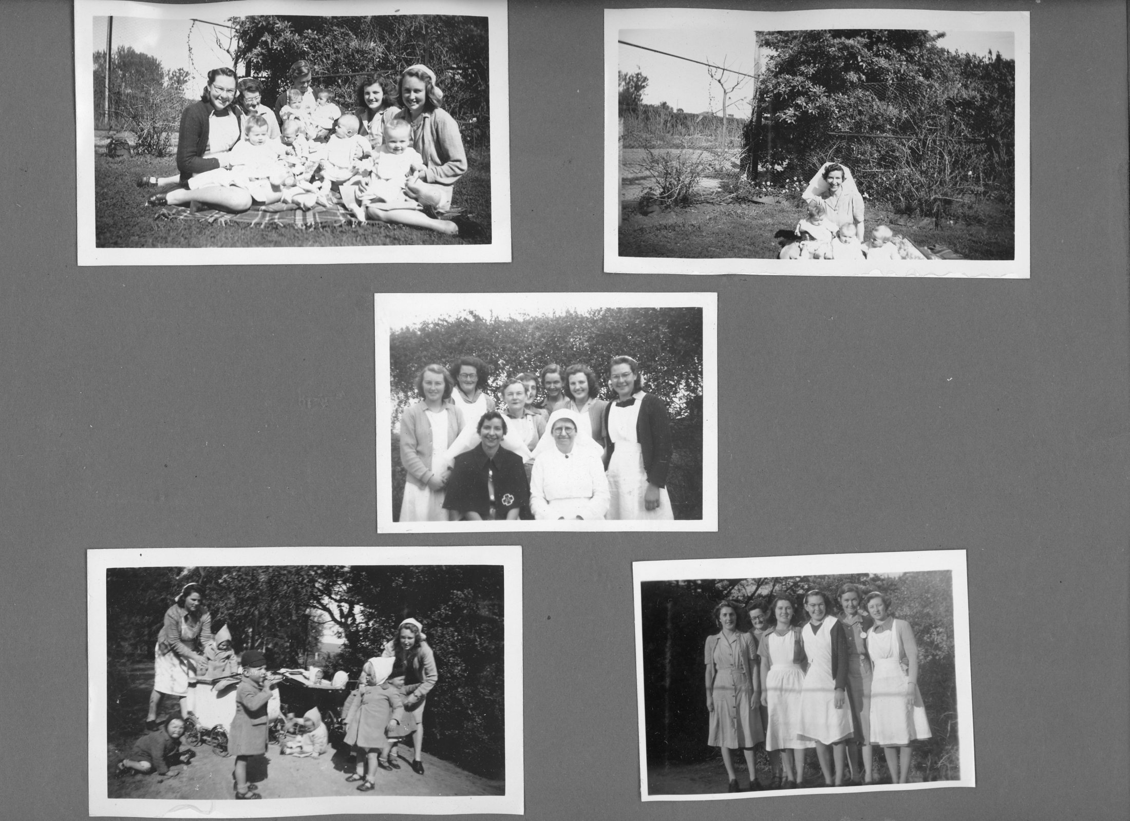 1940-50 - KC - Nurses, Sisters & Children
