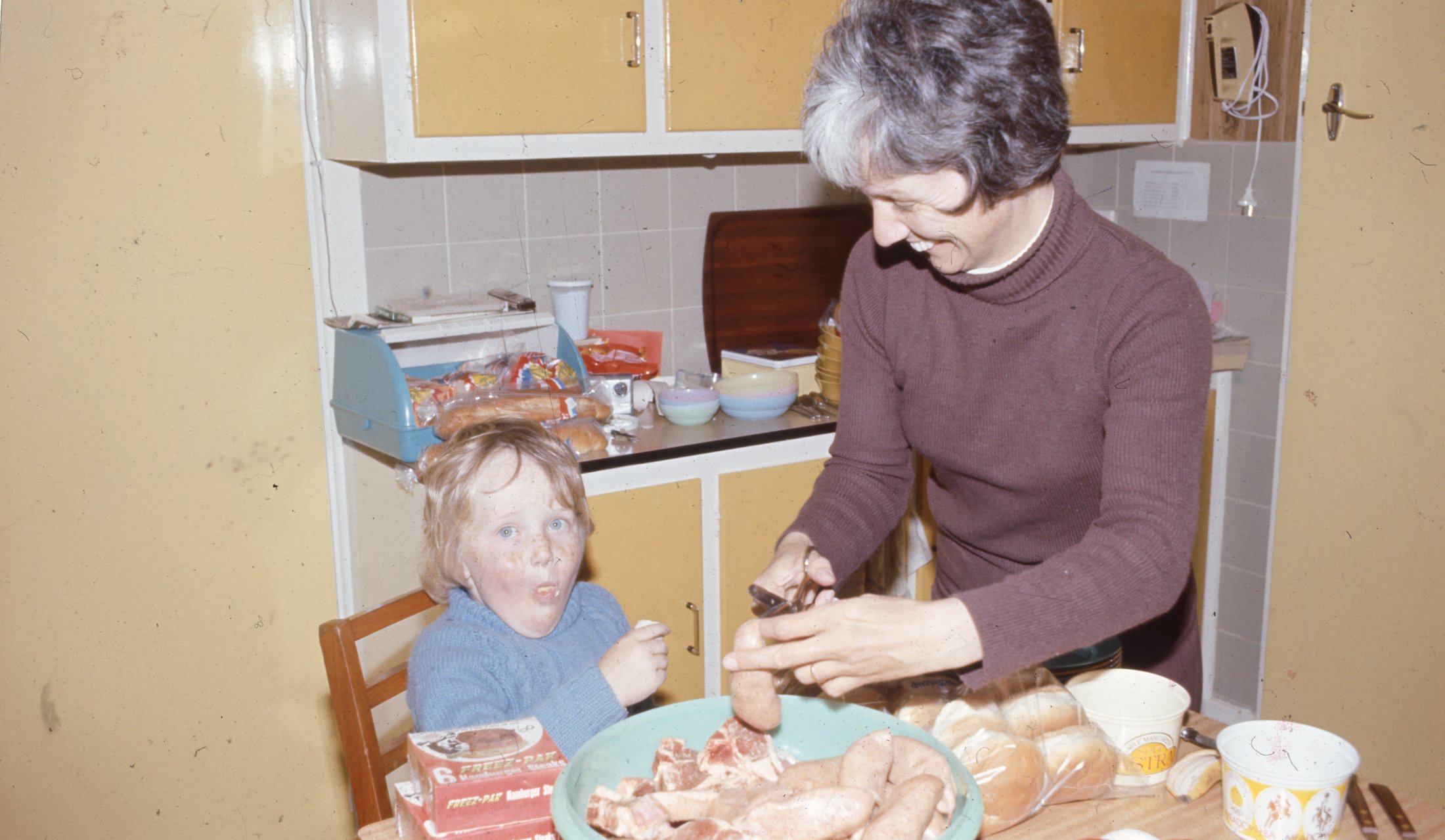 1970-80 - KC - Caretaker With Child Cooking