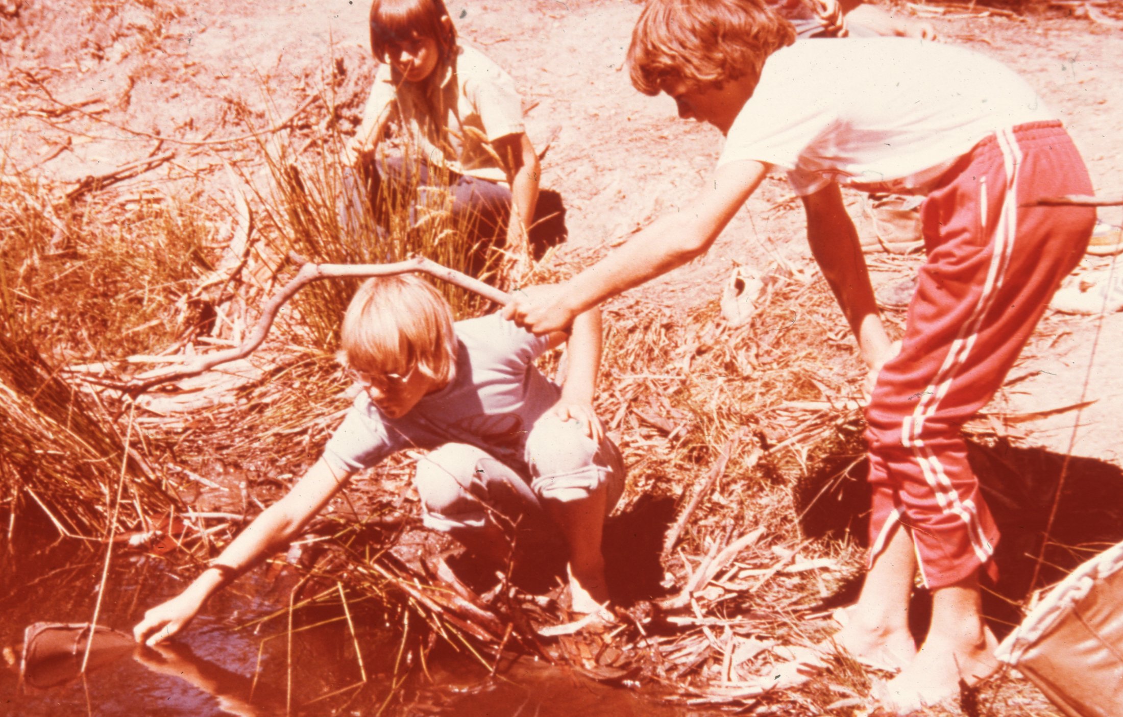 1970-80 - KC - Children Playing By Creek