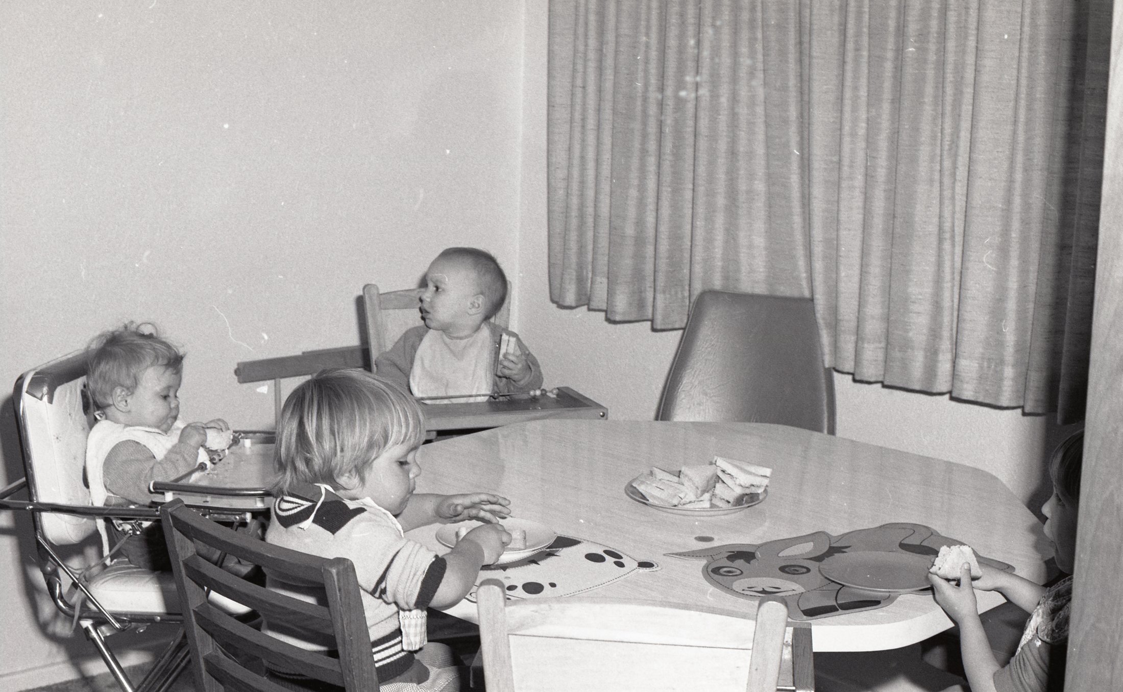 1976 - Children Eating And Doing Art